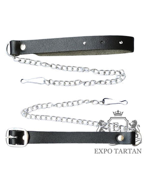 Black Sheep Fur Full Dress Sporran With Silver Chrome Cantle