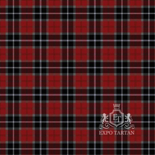 Custom Bombeiros Voluntarios De Galicia Swatch featuring a bold red, black, and white plaid pattern by Expo Tartan