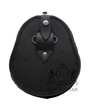 Calfskin Sporran With Antique Finish Cantle