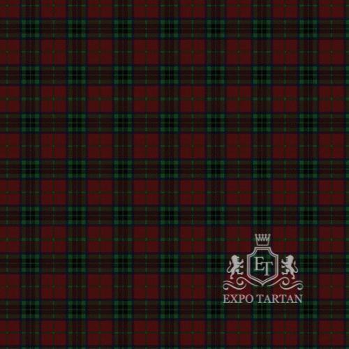 Men's Canadian Autumn Swatch showing a deep burgundy sett, intricately intersected by dark forest green and navy bands.
