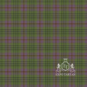 Men's Canuck Place Swatch showing a soft sage green and lavender sett, intricately intersected by navy lines and fine yellow and red overchecks