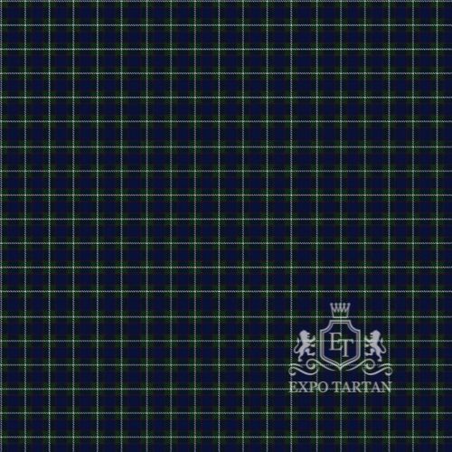 Men's Chestico Swatch showing a deep navy blue and green sett, intricately intersected by fine white overchecks