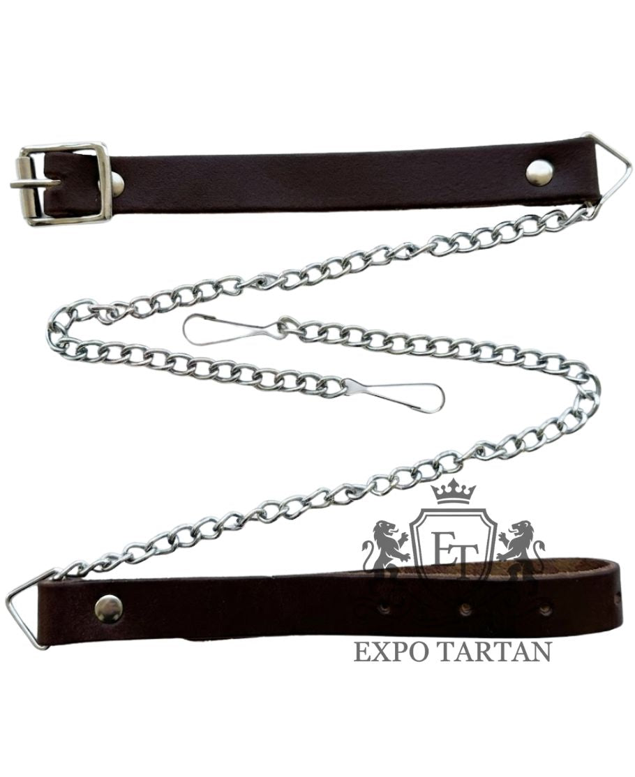 Dark Brown Leather Day Kilt Sporran