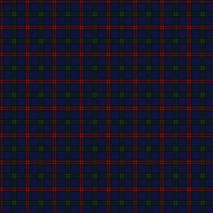 Men's Eglinton Tournament Swatch showing a deep navy blue and dark forest green sett, intricately intersected by vibrant crimson red overcheck