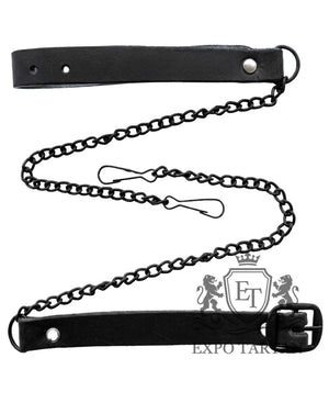 Full Dress Sporran Red Leather Matt Black Celtic Cantle