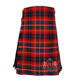 Innes Red Modern Tartan Kilt