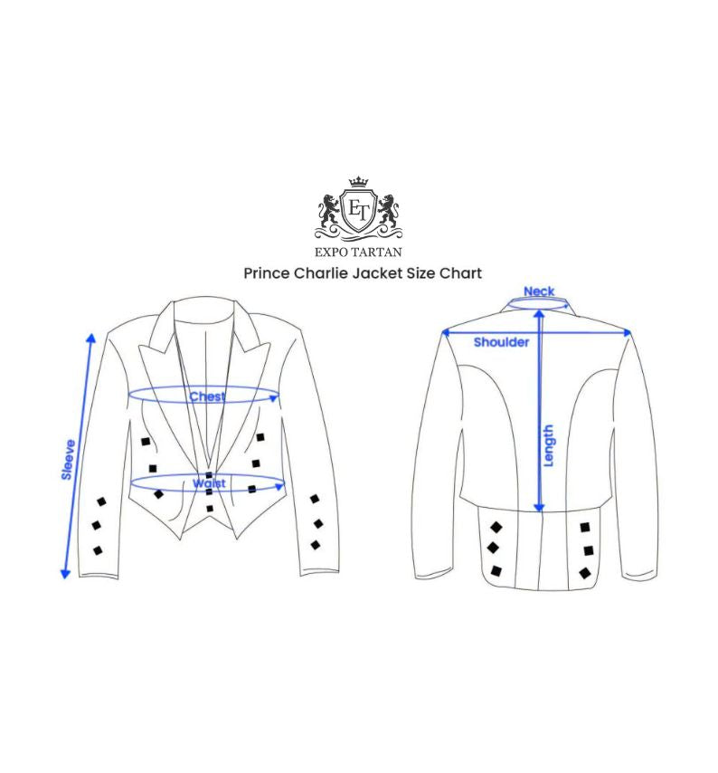 Green Prince Charlie Kilt Jacket With Vest