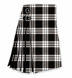 MacFarlane BlackWhite Tartan Kilt