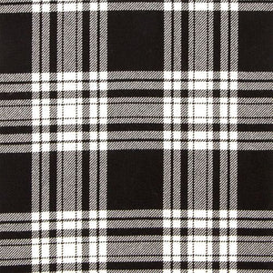 Menzies Black & White Modern Tartan Kilt