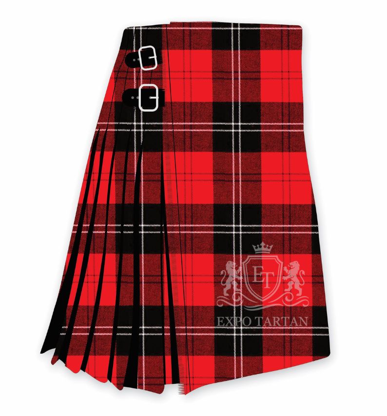 Ramsay Red Modern Tartan Kilt