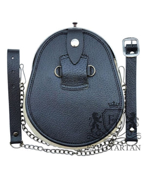 Seal Skin Kilt Sporran With Stag Head Badge