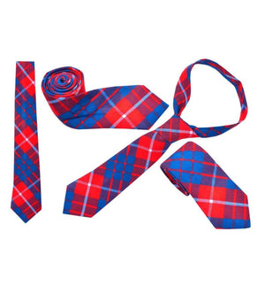 Tartan Neck Tie in Hamilton Red Tartan