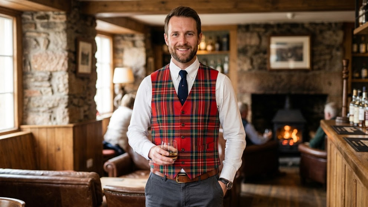 Tartan Vest for Men: Stylish Scottish Wear in the USA