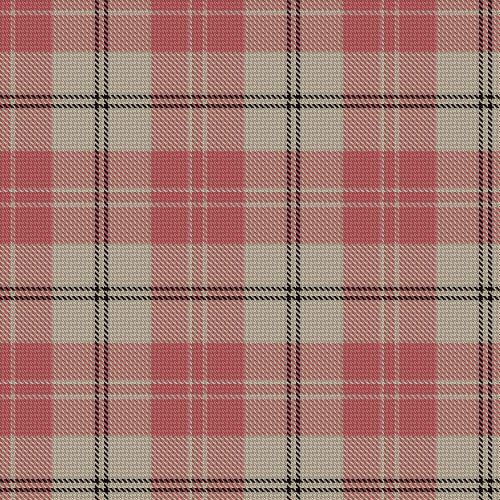 Ailsa Pink Tartan Fabric 