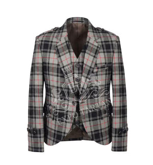 Argyll Acrylic Wool Kilt Jacket in Moffat Modern Tartan