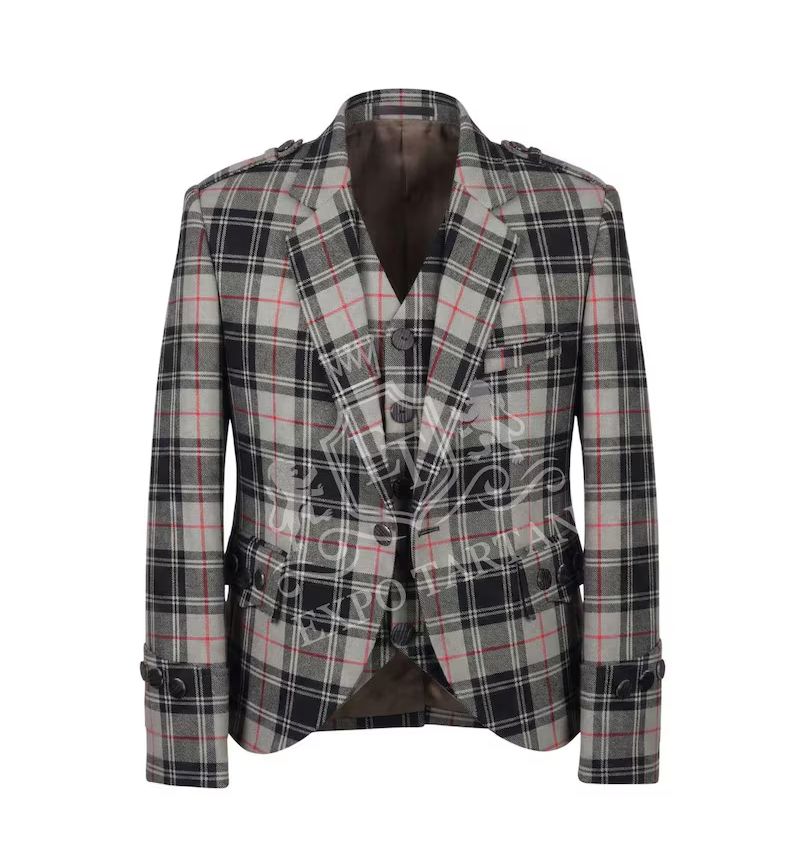 Argyll Acrylic Wool Kilt Jacket in Moffat Modern Tartan