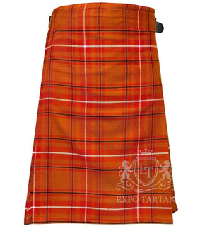 Front view of Australia Tartan kilt in acrylic wool fabric, Scottish highland wear
