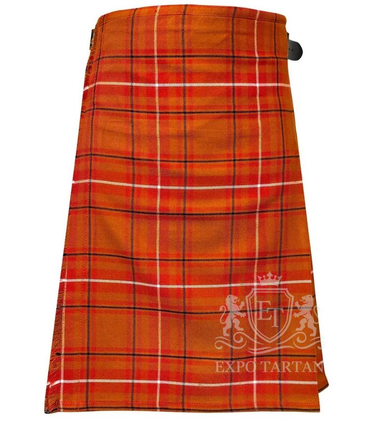 Front view of Australia Tartan kilt in acrylic wool fabric, Scottish highland wear