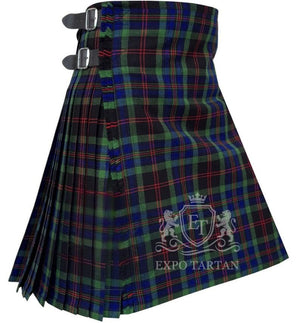 front View of Authentic Clan Daly Tartan Kilt - Men's Scottish Clothing - Scottish Traditional Wear