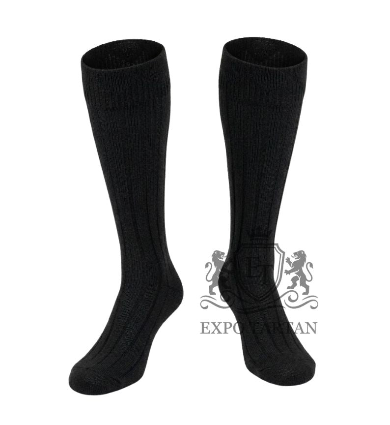 Black Kilt Socks