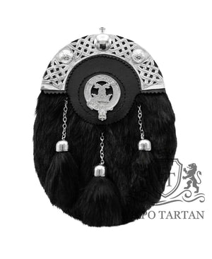 Black Rabbit Fur Sporran