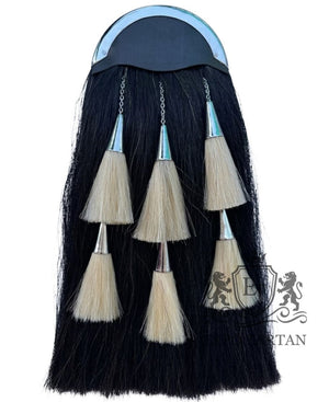 Black & White Horse Hair Sporran 