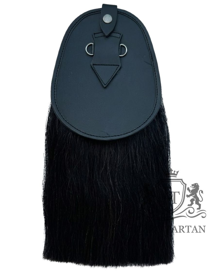 Black & White Horse Hair Sporran 