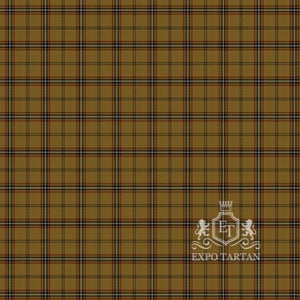 Men's Bro-Dreger Swatch showing a warm earthy brown sett, intricately intersected by black bands and fine red and white lines