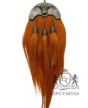 Brown Goat Hair With Premium Leather Kilt Sporran 