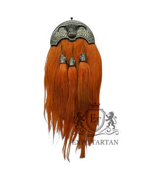 Brown Goat Hair With Premium Leather Kilt Sporran