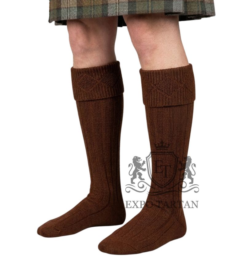 Brown Kilt Socks