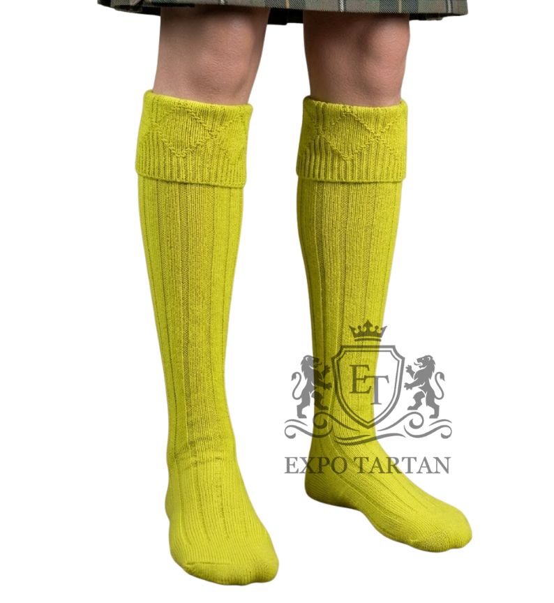Yellow Kilt Socks