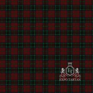 Men's Canadian Autumn Swatch showing a deep burgundy sett, intricately intersected by dark forest green and navy bands.