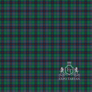 Men's Caribou District Swatch showing a green and navy sett, intricately intersected by burgundy and slate grey bands and fine white overchecks