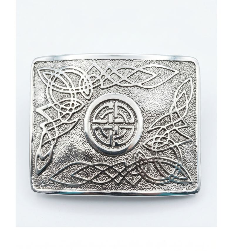 Celtic Silver Kilt Belt Buckle