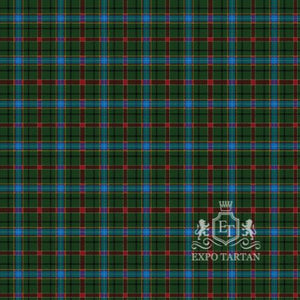 Men's Festival Celtes et Cie Swatch showing a deep forest green and rich navy blue sett, intricately intersected by vibrant sky blue, crimson red, and crisp white overcheck