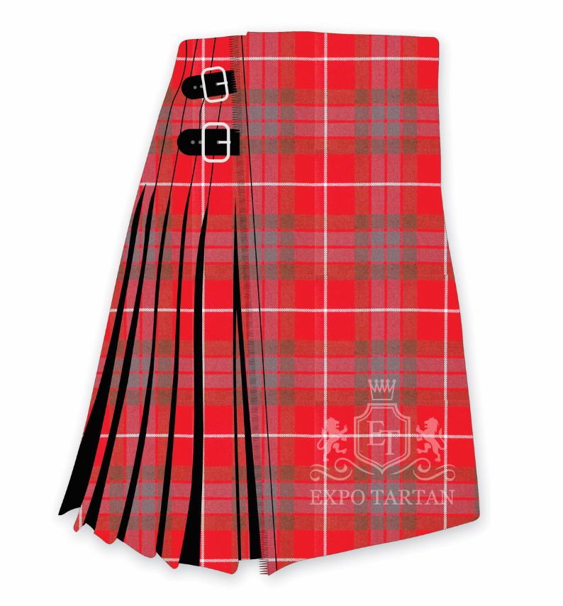 Fraser Red Weathered Tartan Kilt