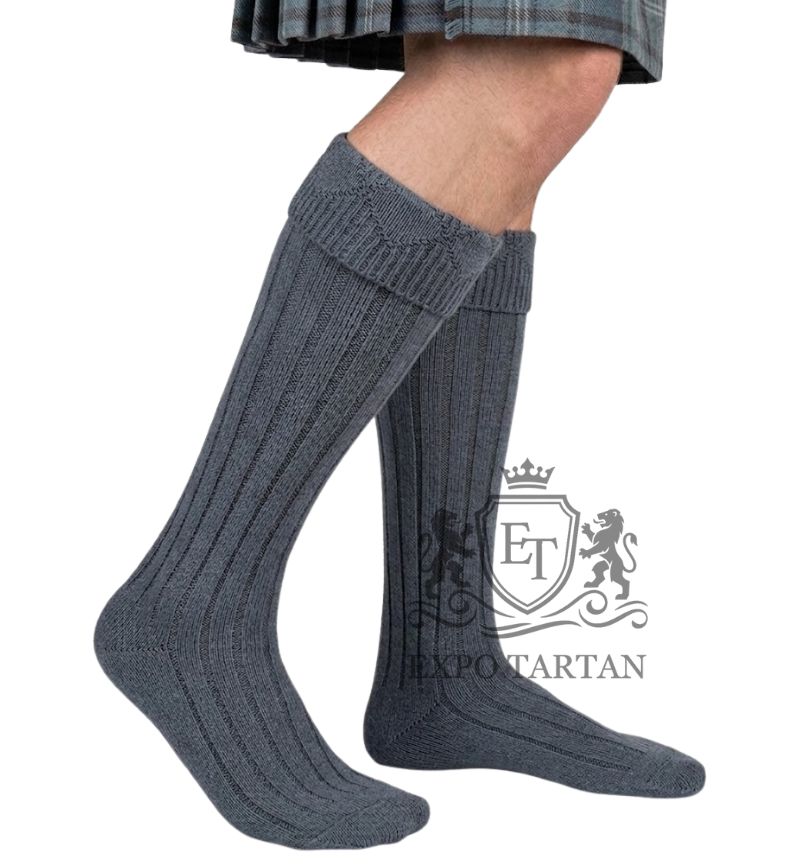 Gray Kilt Socks