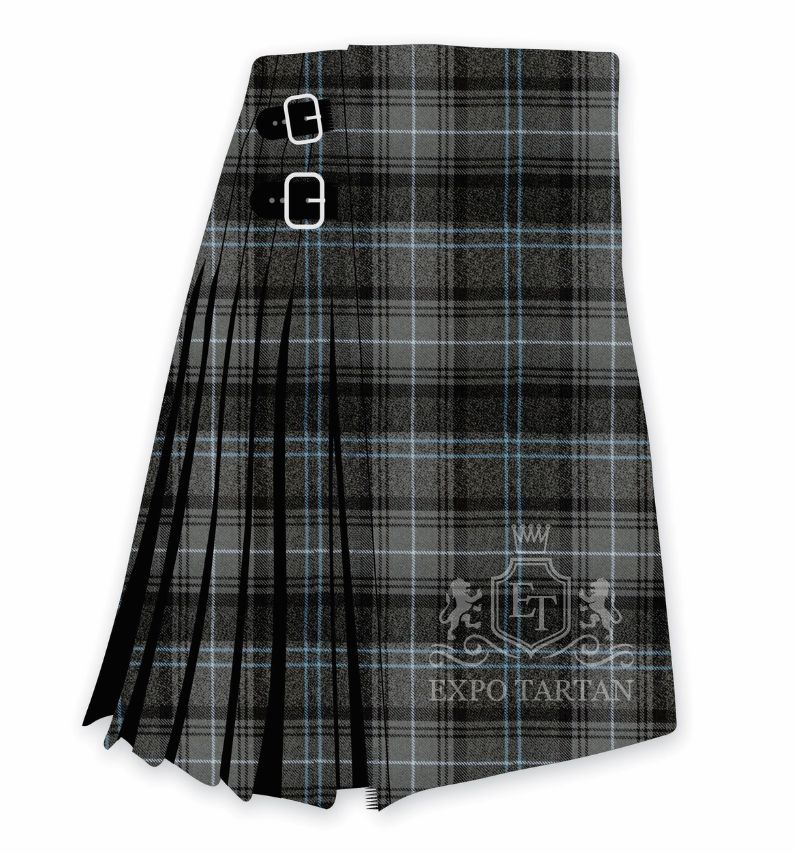 Highland Granite Blue Tartan Kilt