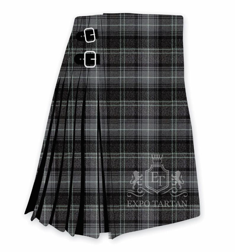 Highland Granite Sage Tartan Kilt