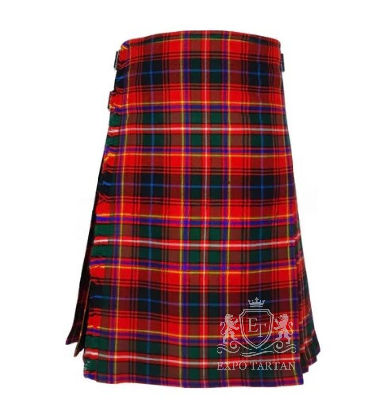 Innes Red Modern Tartan Kilt
