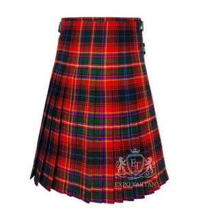 Innes Red Modern Tartan Kilt