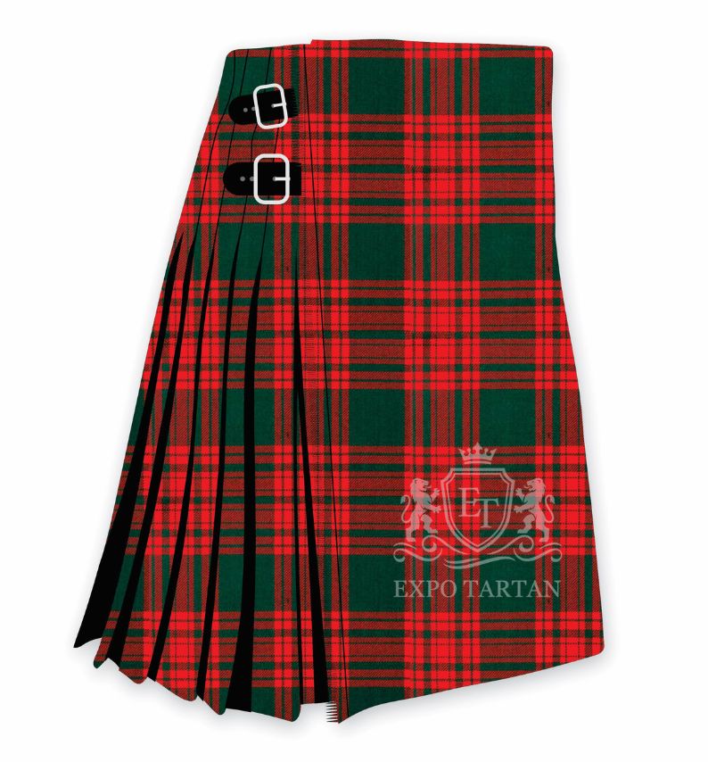 Menzies Green Modern Tartan Kilt 