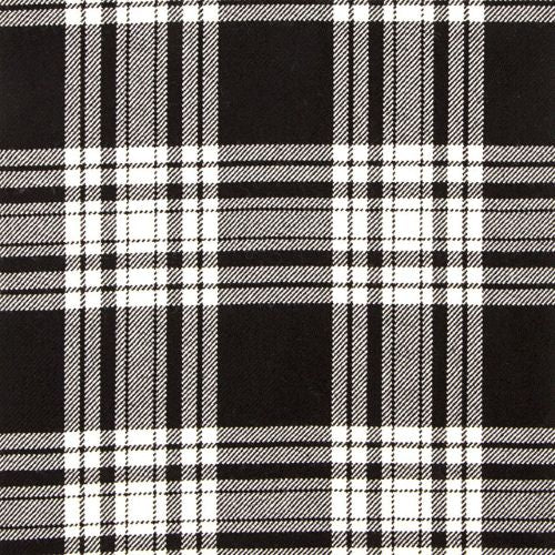 Menzies Black & White Modern Tartan Kilt 