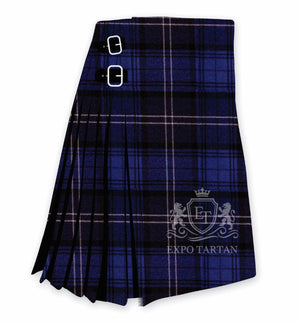 Navy Highland Granite Tartan Kilt