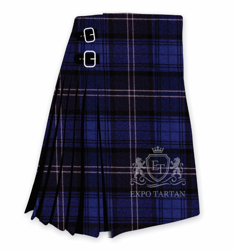 Navy Highland Granite Tartan Kilt