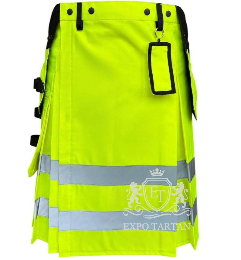 Neon Yellow Firefighter Utility Kilt