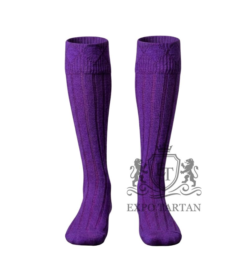 Purple Kilt Socks