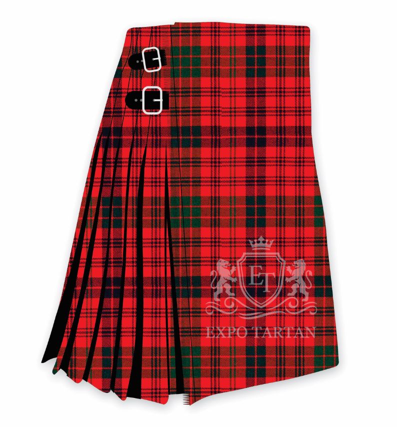 Ross Red Modern Tartan Kilt