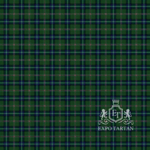 Men's Royal British Legion Swatch showing a dark green sett, intersected by navy bands and a symbolic black overcheck